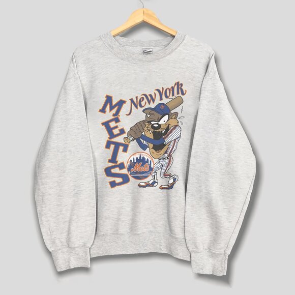 Vintage New York Mets Looney Tunes Sweatshirt, MLB New York Mets Baseball Shirt - Picture 1 of 2